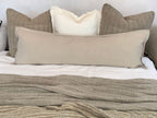 Audrey Long Lumbar Natural Cushion Cover