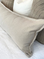 Audrey Long Lumbar Natural Cushion Cover