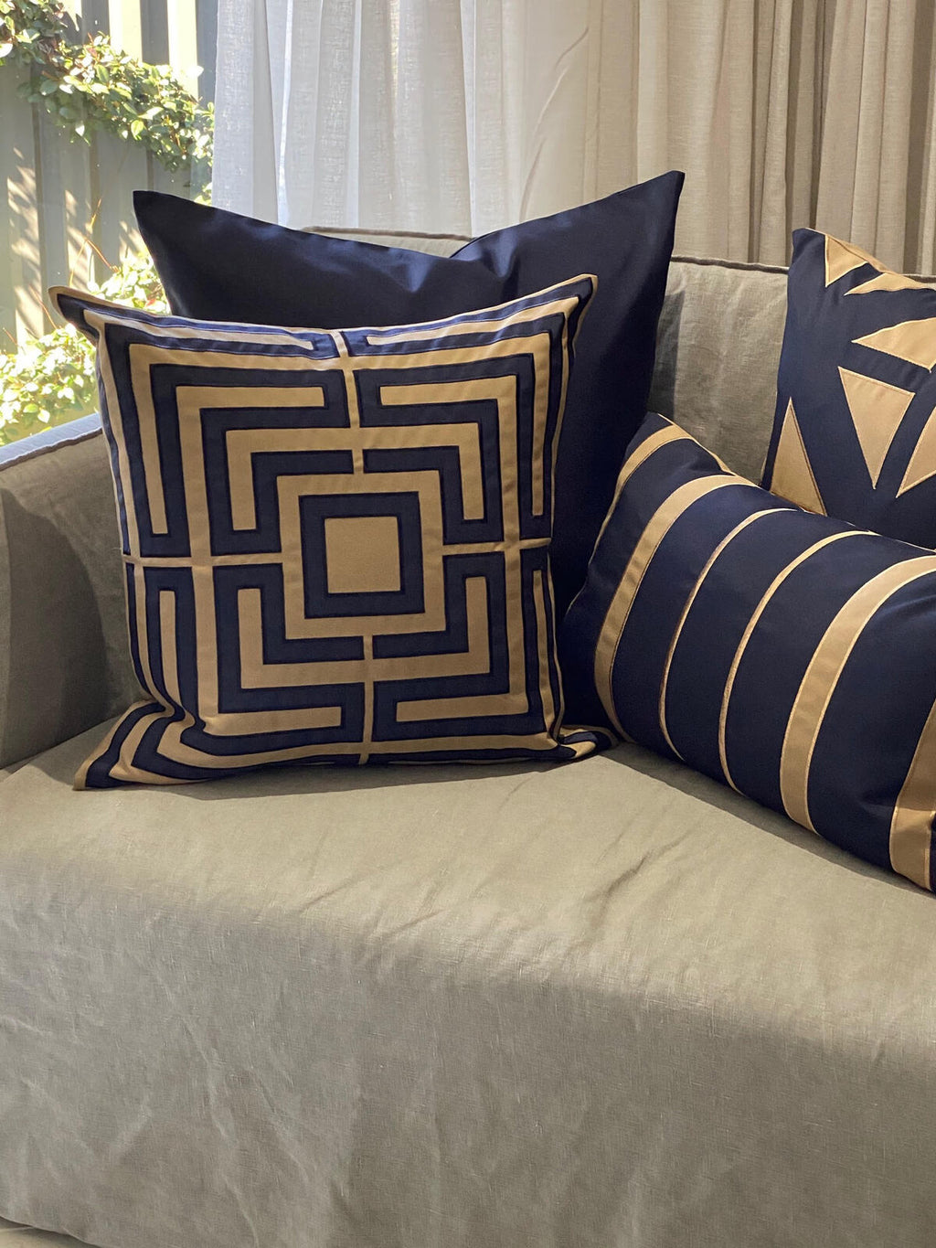 Acapulco Navy Cushion Cover