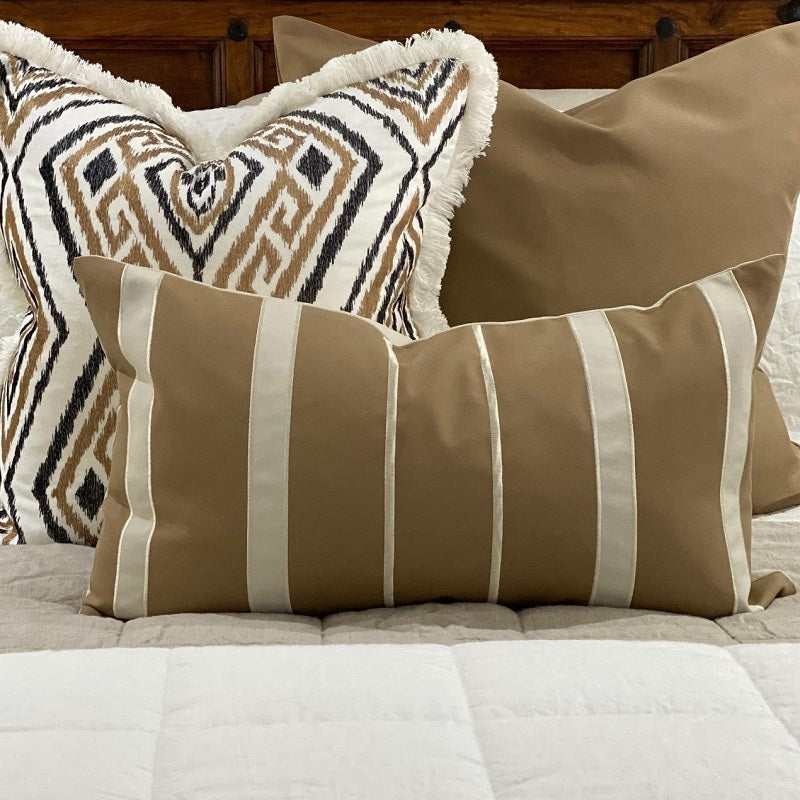 Cancun Khaki Cushion Cover