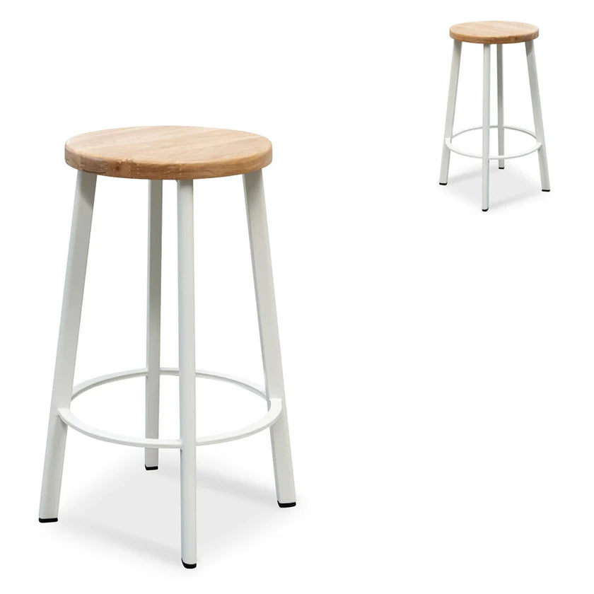 James 65cm Bar Stool Natural Timber