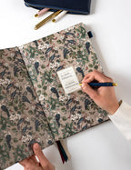 Bespoke Letterpress 2026 Desktop A4 Linen Bound Planner - Botanical Grove