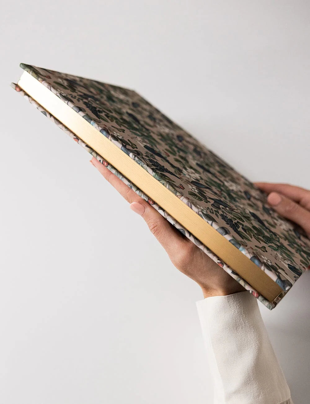 Bespoke Letterpress 2026 Desktop A4 Linen Bound Planner - Botanical Grove