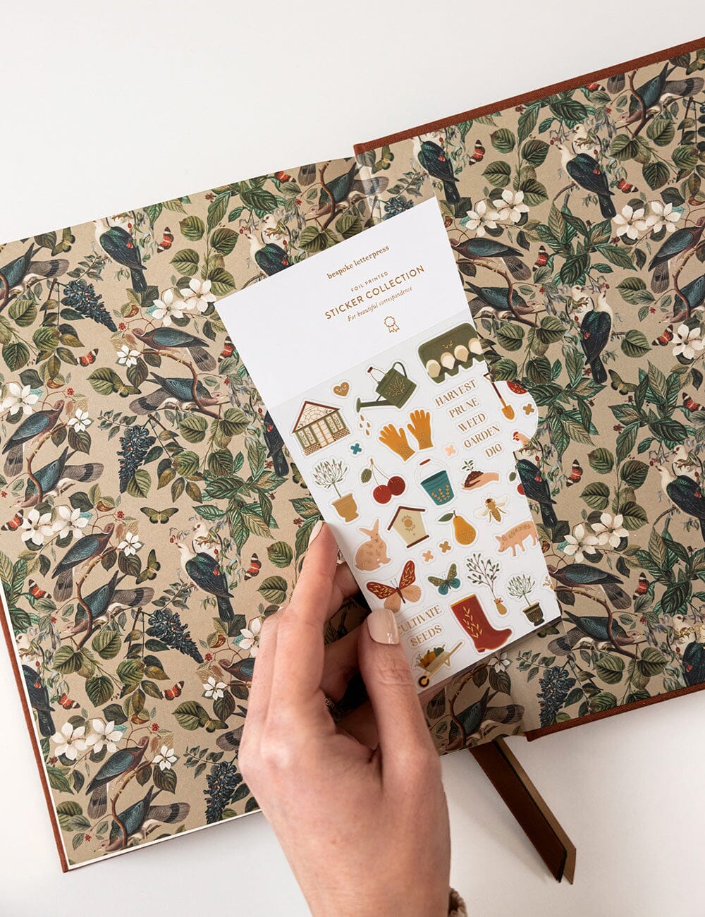 Bespoke Letterpress 2026 Day to a Page Large Linen Bound Planner - Bronze
