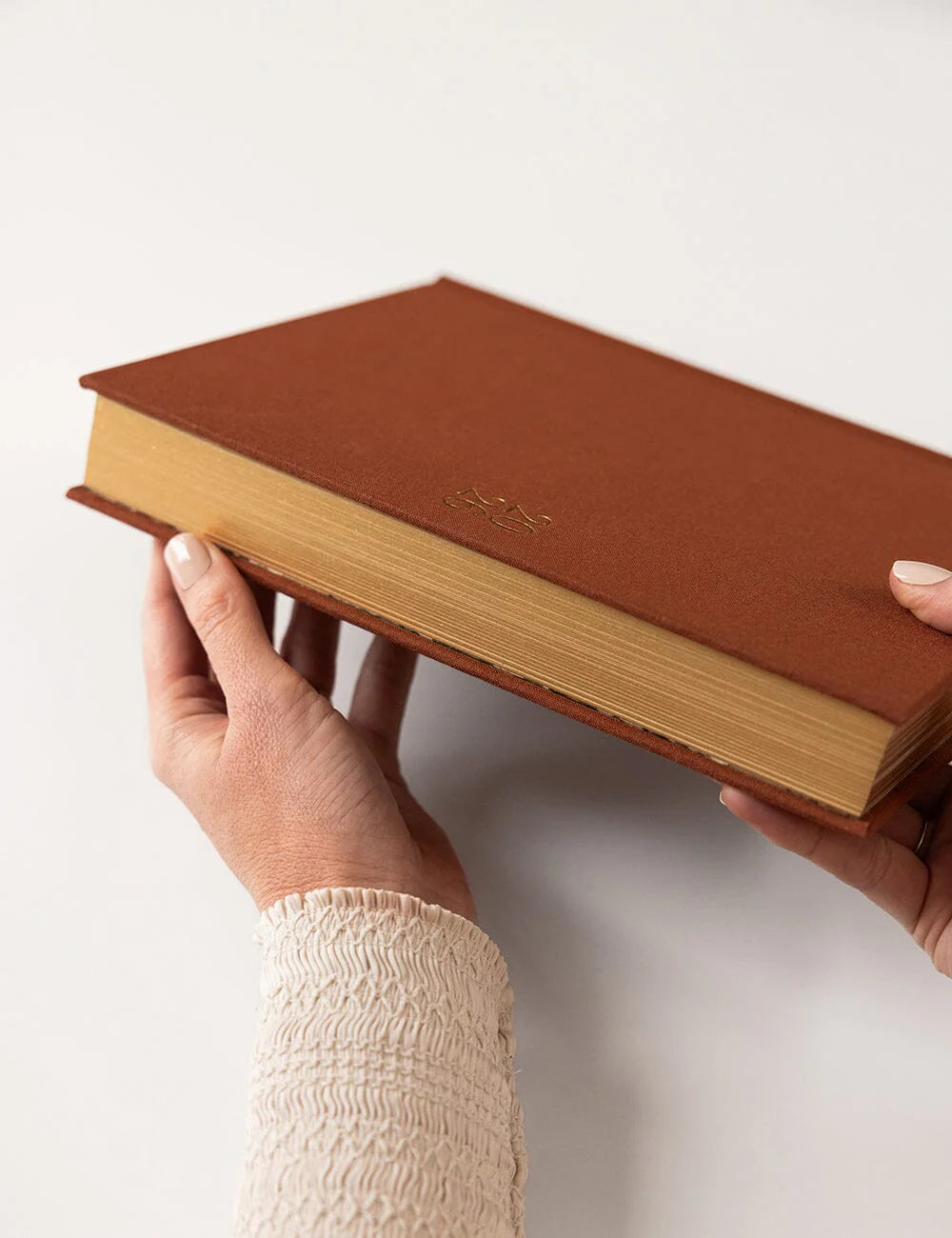 Bespoke Letterpress 2026 Day to a Page Large Linen Bound Planner - Bronze