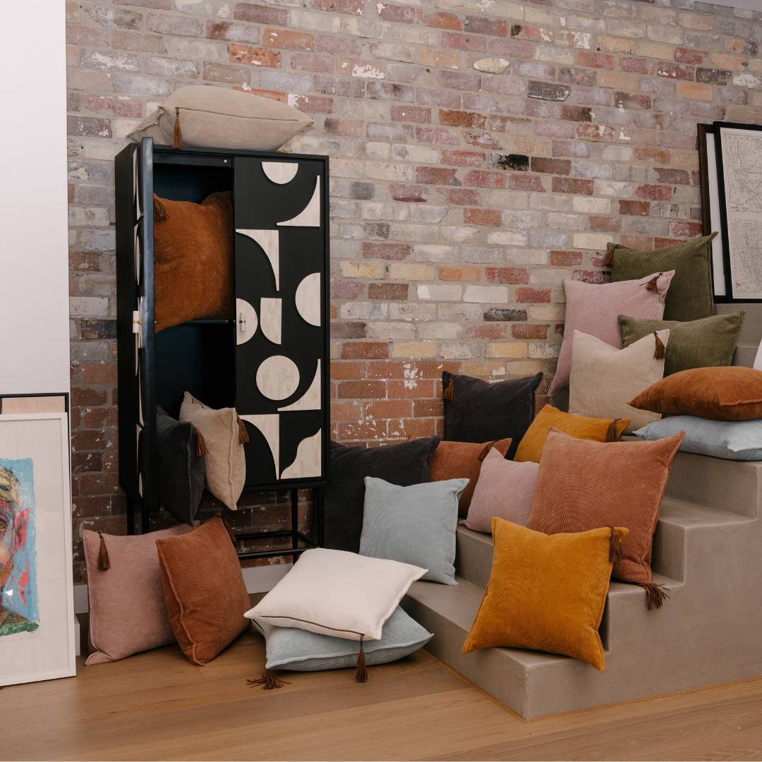 Hudson Corduroy Cushion - Natural