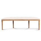 Lenora Oak Bench Light Beige