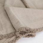 Luca® Boho Linen Throw - Natural