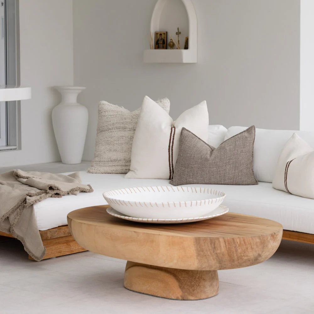 Luca® Boho Linen Throw - Natural