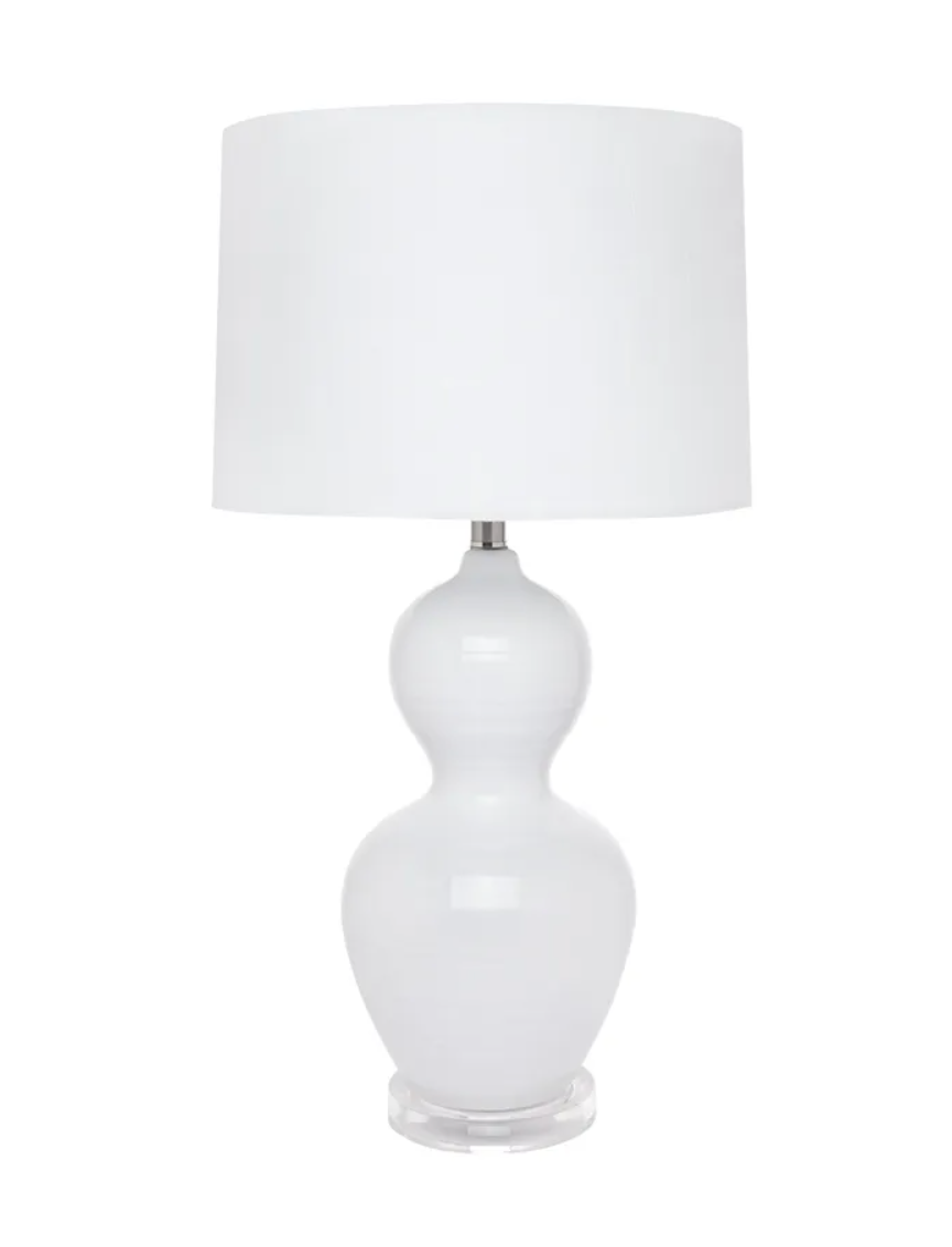 Gloss White Table Lamp