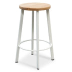 James 65cm Bar Stool Natural Timber