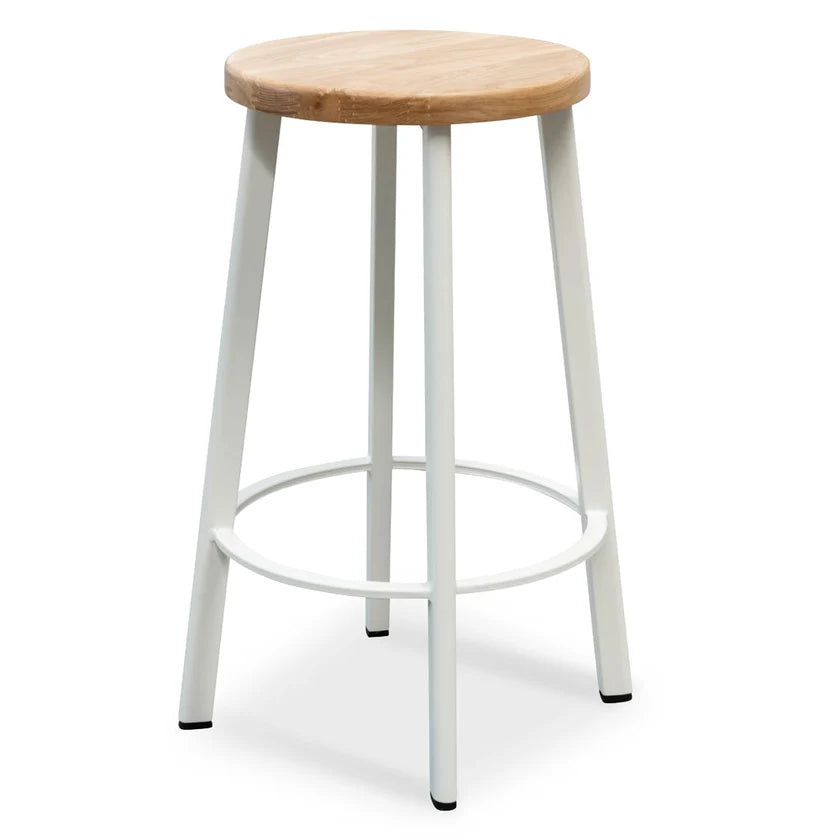 James 65cm Bar Stool Natural Timber