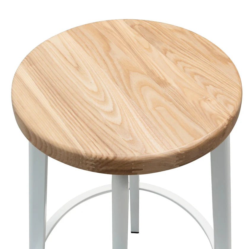 James 65cm Bar Stool Natural Timber