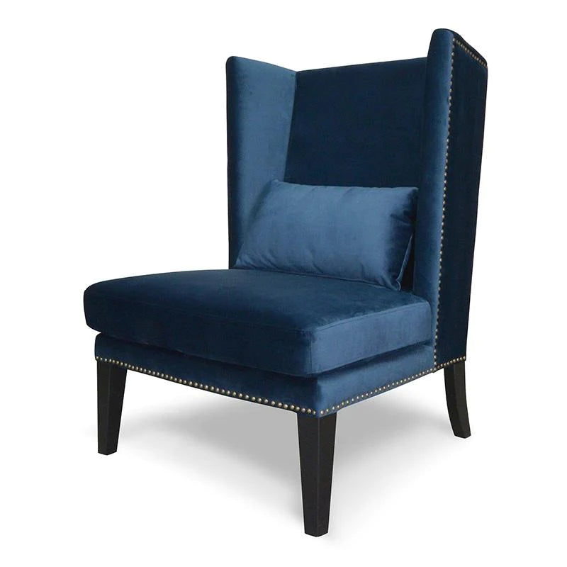 King Velvet Armchair