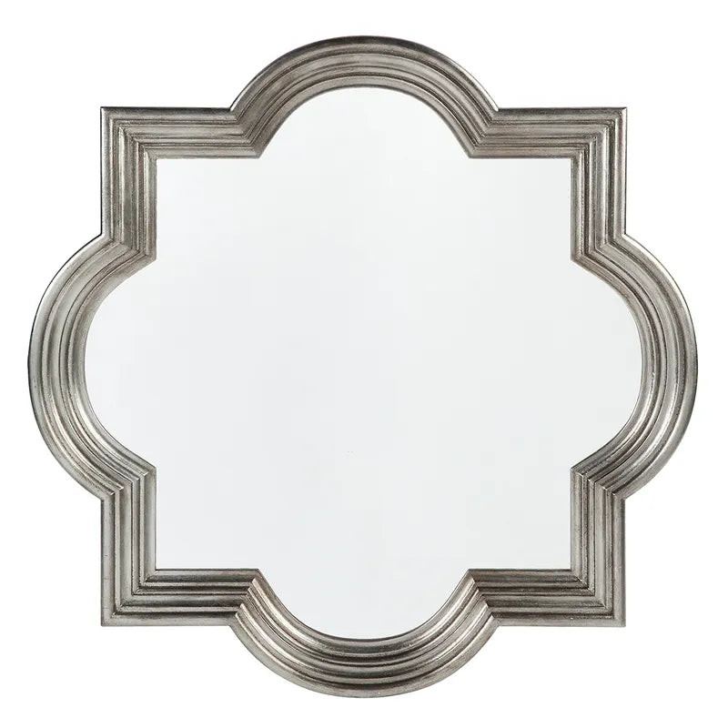 Marrakech Wall Mirror Large Antique Silver