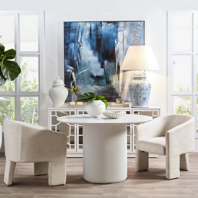 Arlo Round Dining Table 1.5m White