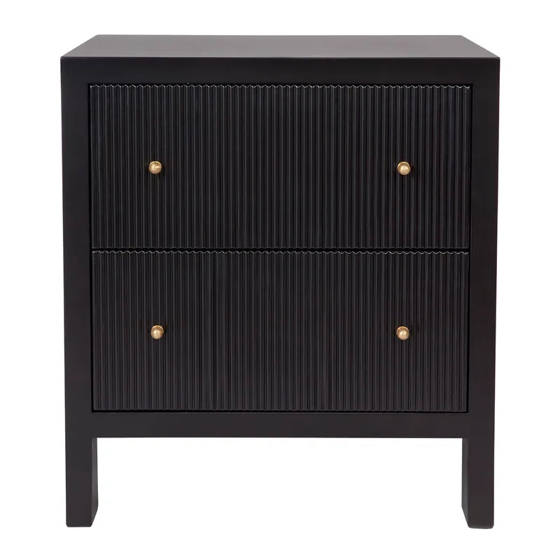 Ariana Bedside Table Large Black