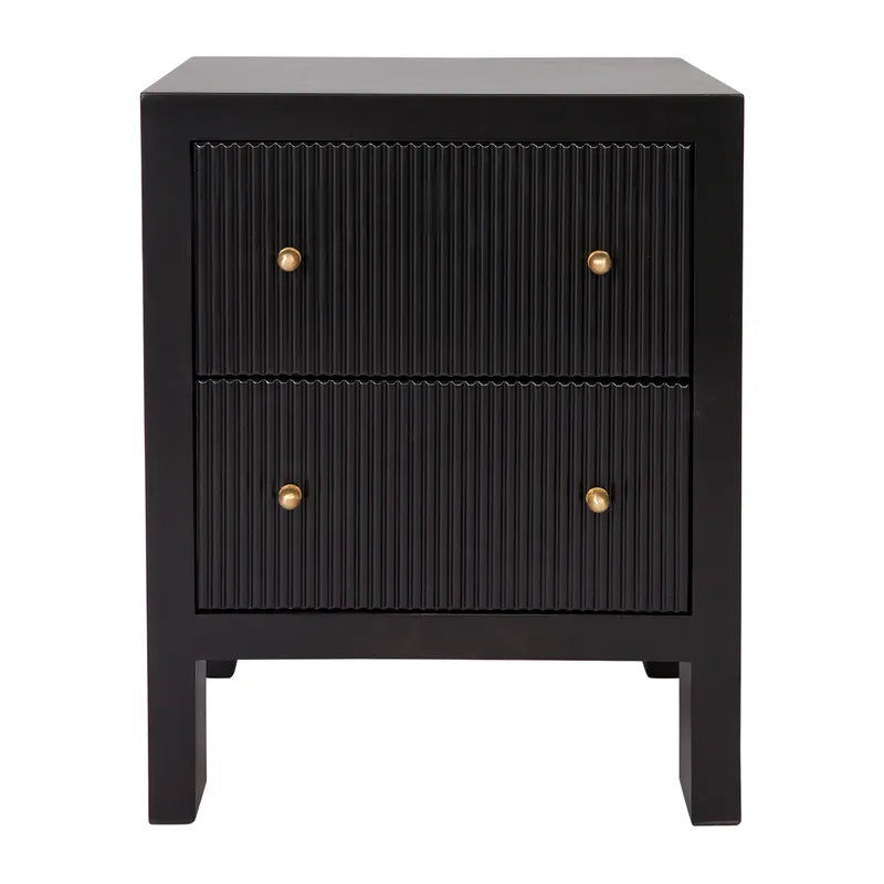 Ariana Bedside Table Small Black