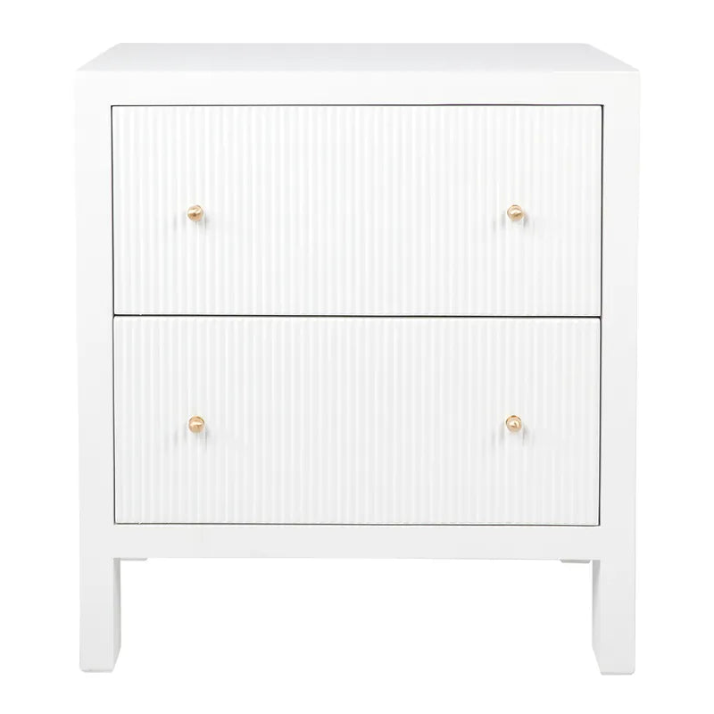 Ariana Bedside Table Large White