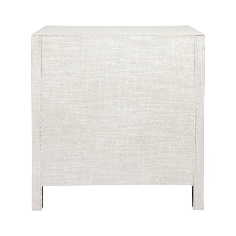 Astley Upholstered Bedside Table - Natural