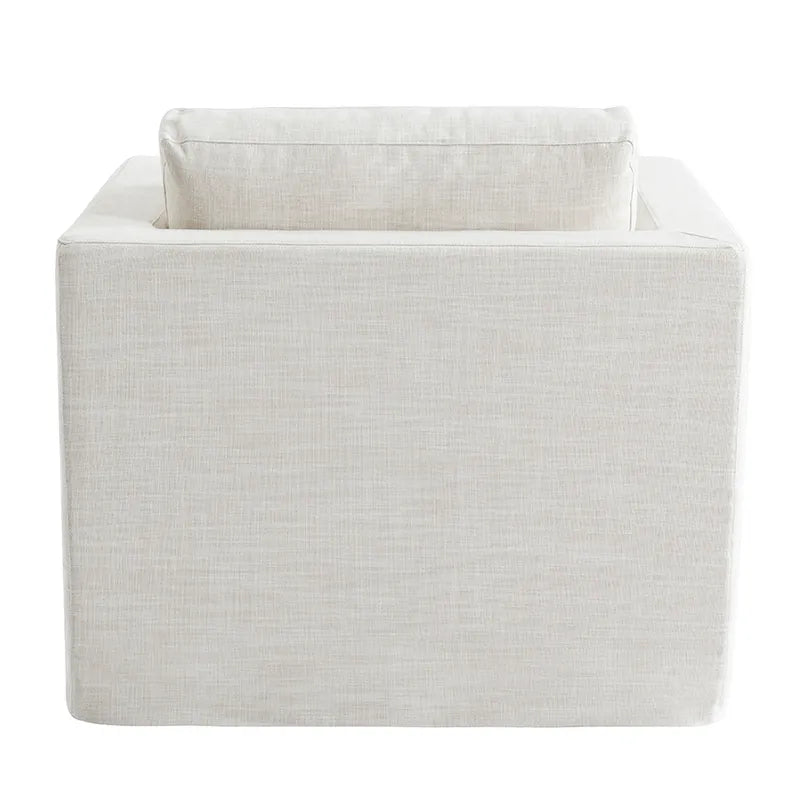 Birkshire Slip Cover Arm Chair - Off White Linen