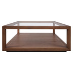 Sadie Oak Square Coffee Table - Walnut