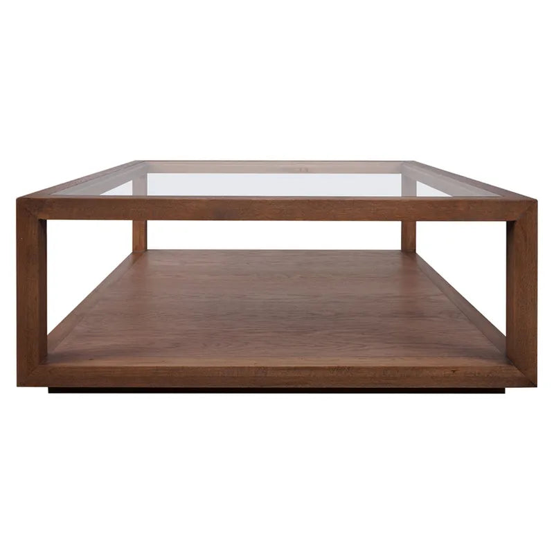 Sadie Oak Square Coffee Table - Walnut