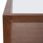 Sadie Oak Square Coffee Table - Walnut