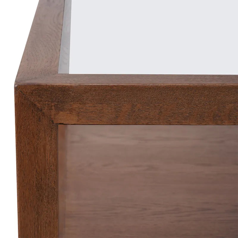 Sadie Oak Square Coffee Table - Walnut