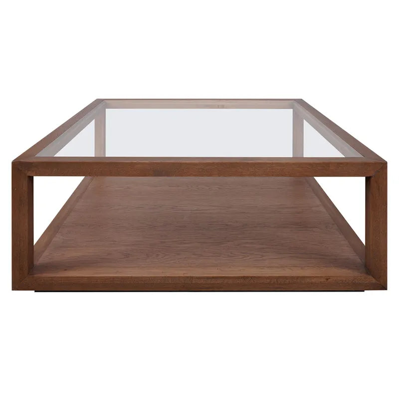 Sadie Oak Square Coffee Table - Walnut
