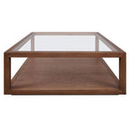 Sadie Oak Square Coffee Table - Walnut