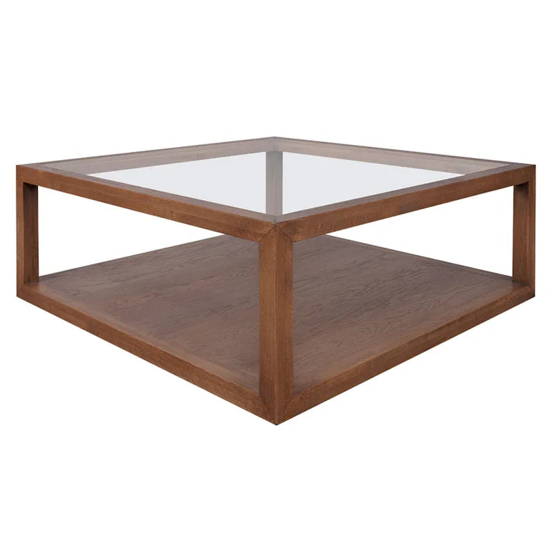 Sadie Oak Square Coffee Table - Walnut