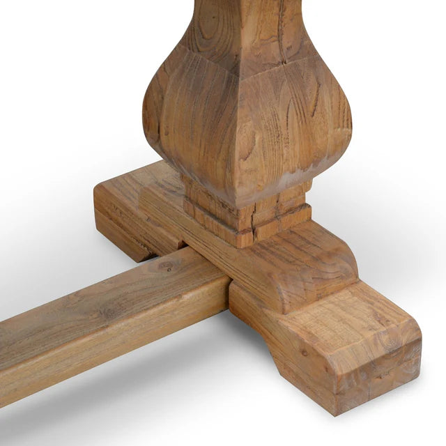 Titan 2m Reclaimed ELM Wood Bench Natural