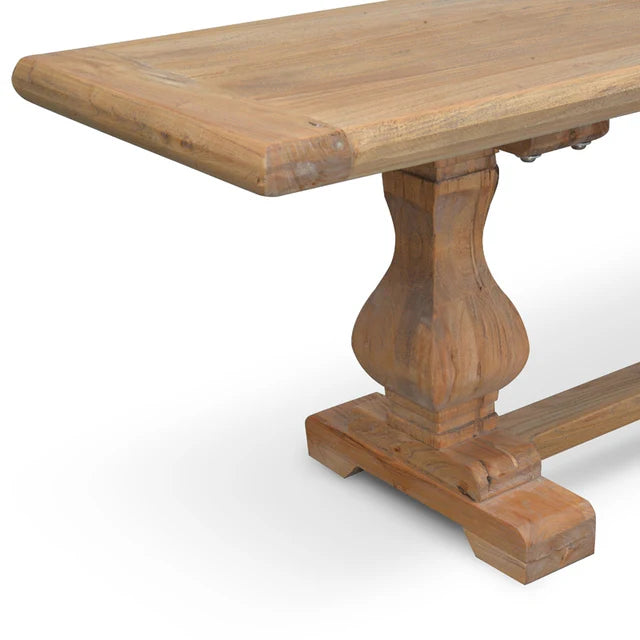 Titan 2m Reclaimed ELM Wood Bench Natural